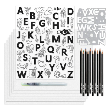 ALPHABET STICKERS Alphabet Stickers Typewriter Letter Stickers Set Bundle -  18 Pack Typewriter for Scrapbooking Lettering Stickers for Kids